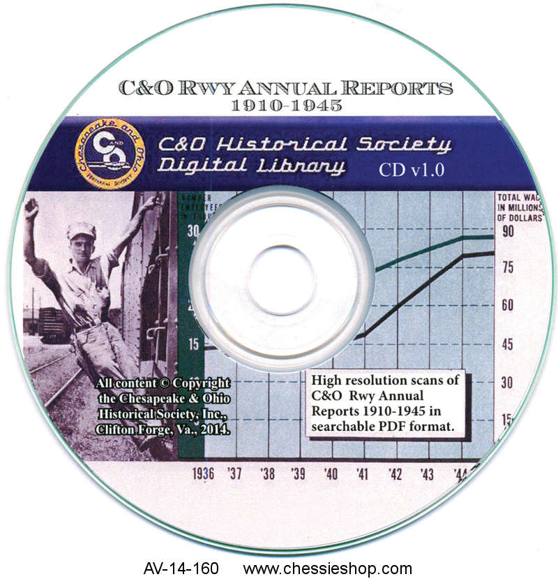 CD: C&O Annual Reports, 1910 -1945