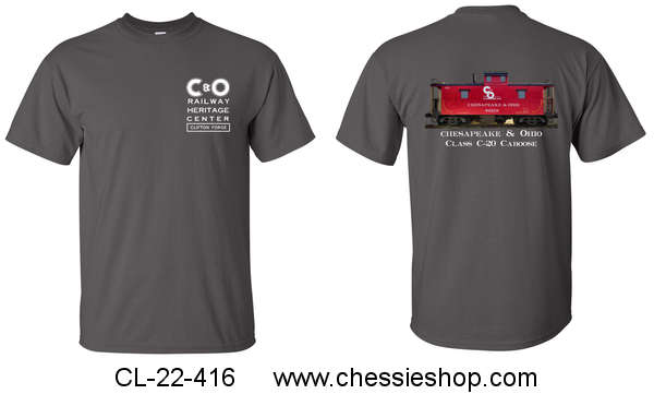Shirt, Tee Heritage Center/Caboose, Steel Gray