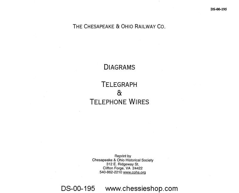 C&O Diagrams of Telegraph & Telephone Wires