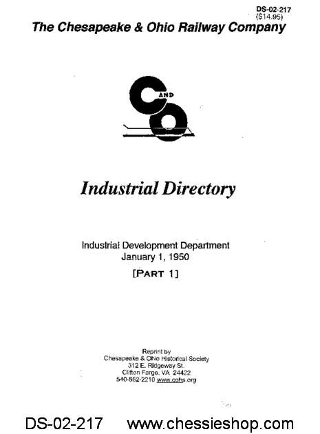 C&O Industrial Directory Jan. 1950