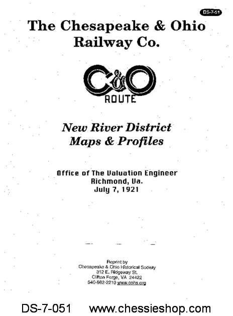 New River District Maps and Profiles (July 1921)