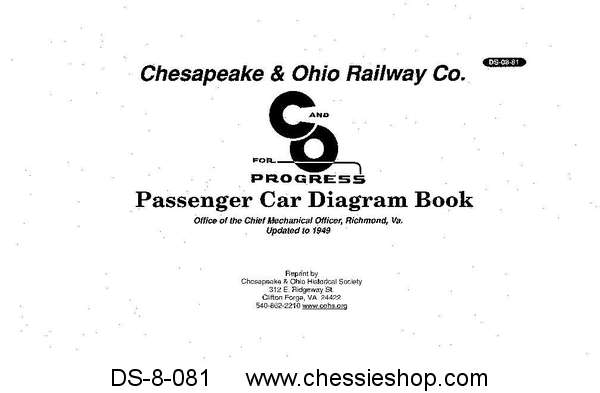C&O Passenger Car Diagram Book - Updated to 1949