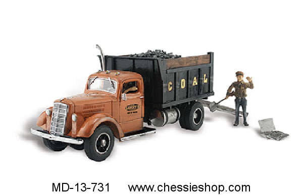 Truck, Coal, With Figure, HO Scale